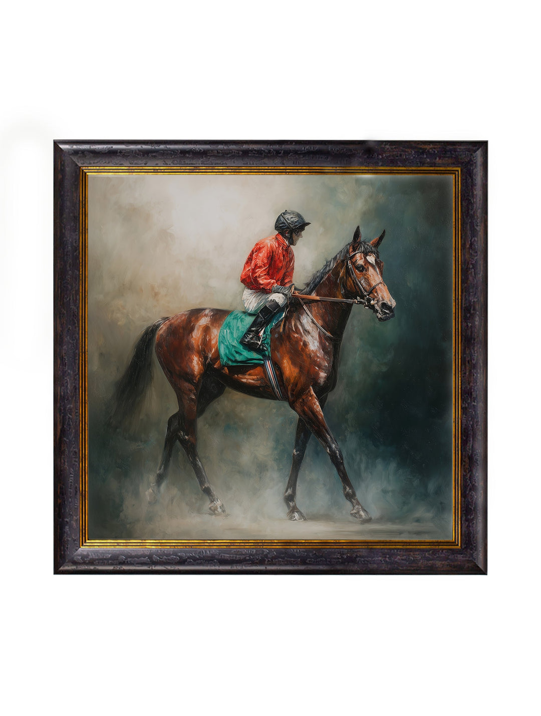 The Irish Racehorses - Oxford Square Frame - TheArtistsQuarter