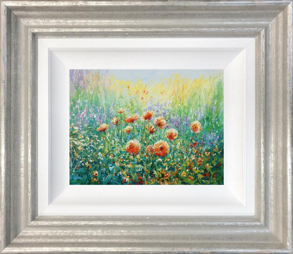 Red Dahlias by Mariusz Kaldowski (Original) - TheArtistsQuarter