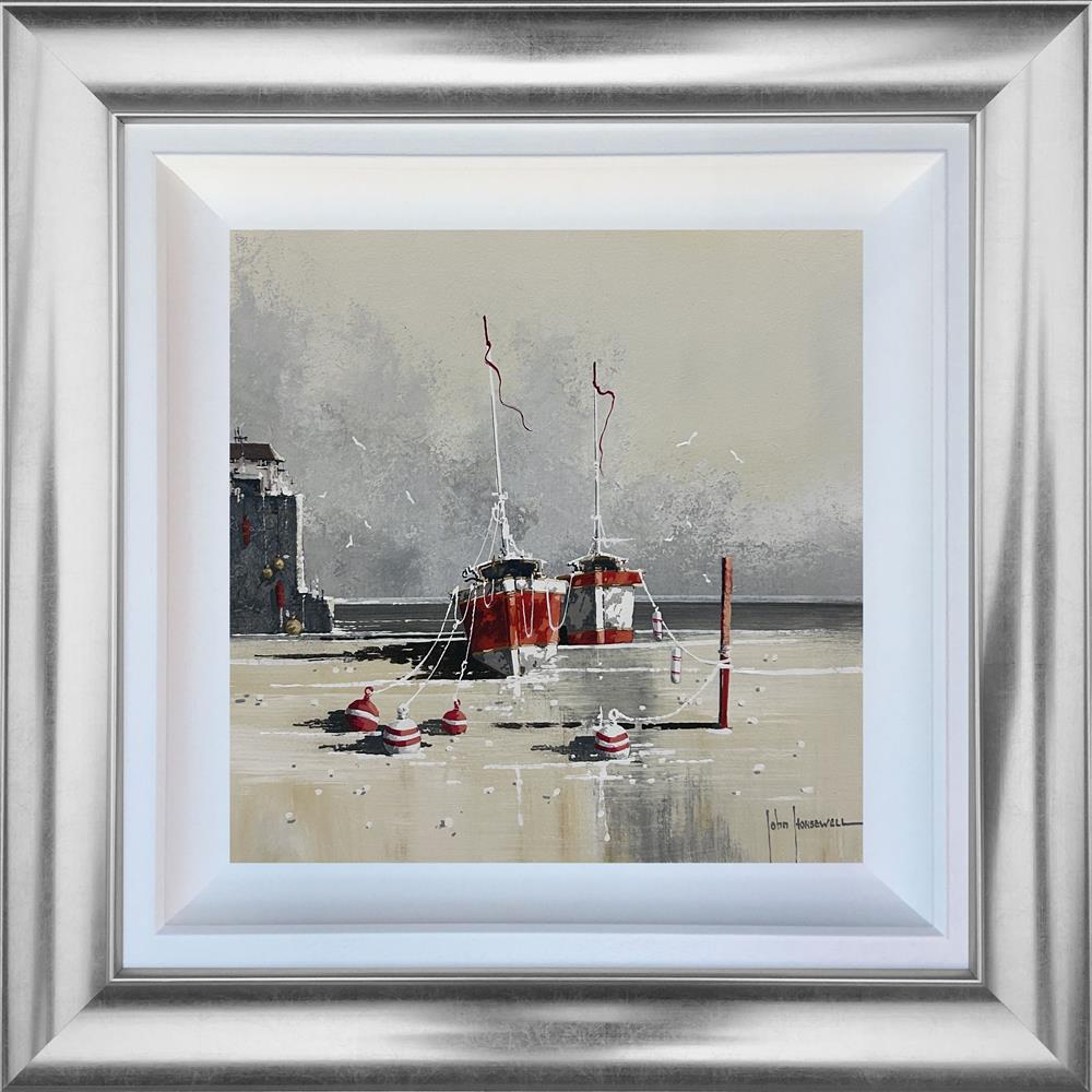 Resting by the Breakwater by John Horsewell (Original) - TheArtistsQuarter