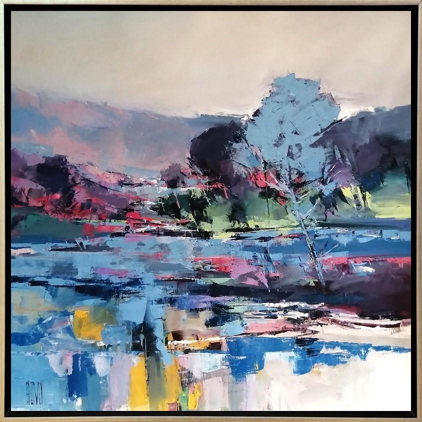 Rouge Et Bleu Du Soir by Hervé Lenouvel (Original) - TheArtistsQuarter