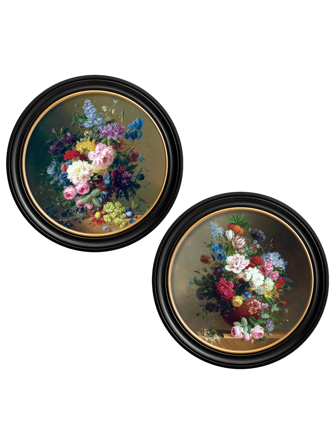 c.1812 Still Life of Flowers - Round - TheArtistsQuarter