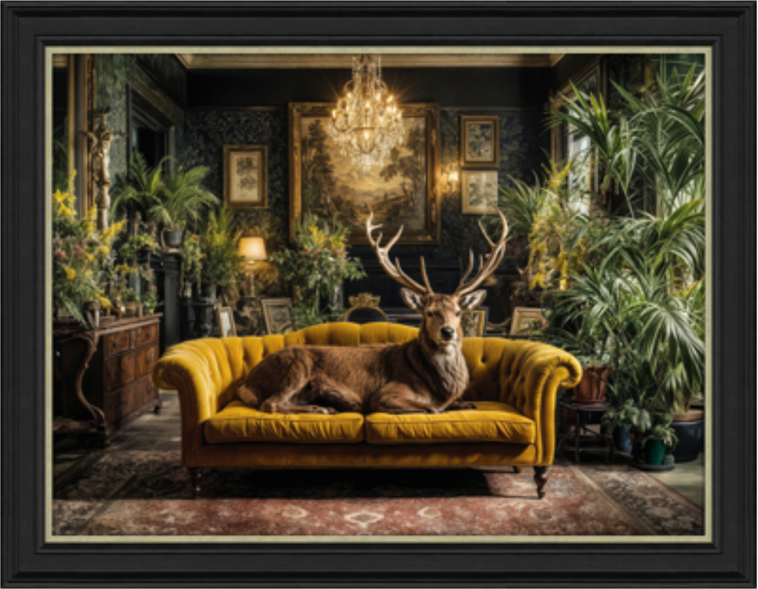 Lounging Stag By Artko - TheArtistsQuarter