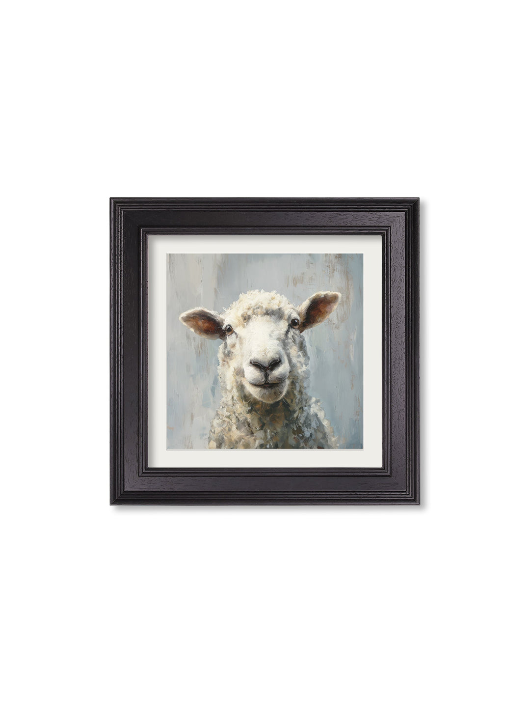 The Jolly Sheep - Black Hurstwood Square Frame - TheArtistsQuarter