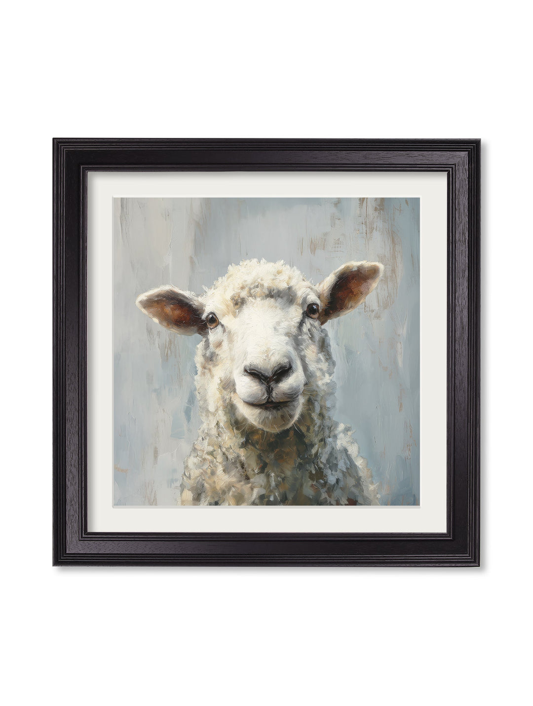 The Jolly Sheep - Black Hurstwood Square Frame - TheArtistsQuarter