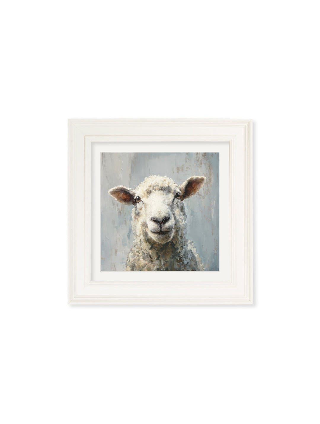 The Jolly Sheep - Cream Hurstwood Square Frame - TheArtistsQuarter