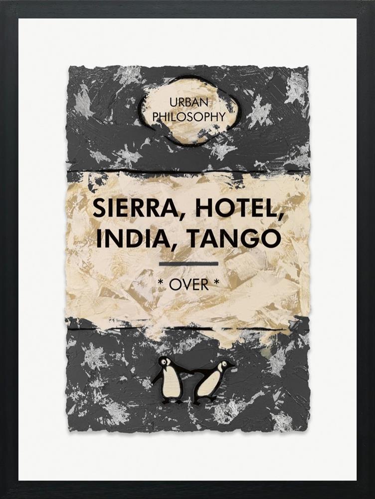 Sierra, Hotel, India, Tango - Silver Leaf by Hue Folk (Limited Edition) - TheArtistsQuarter