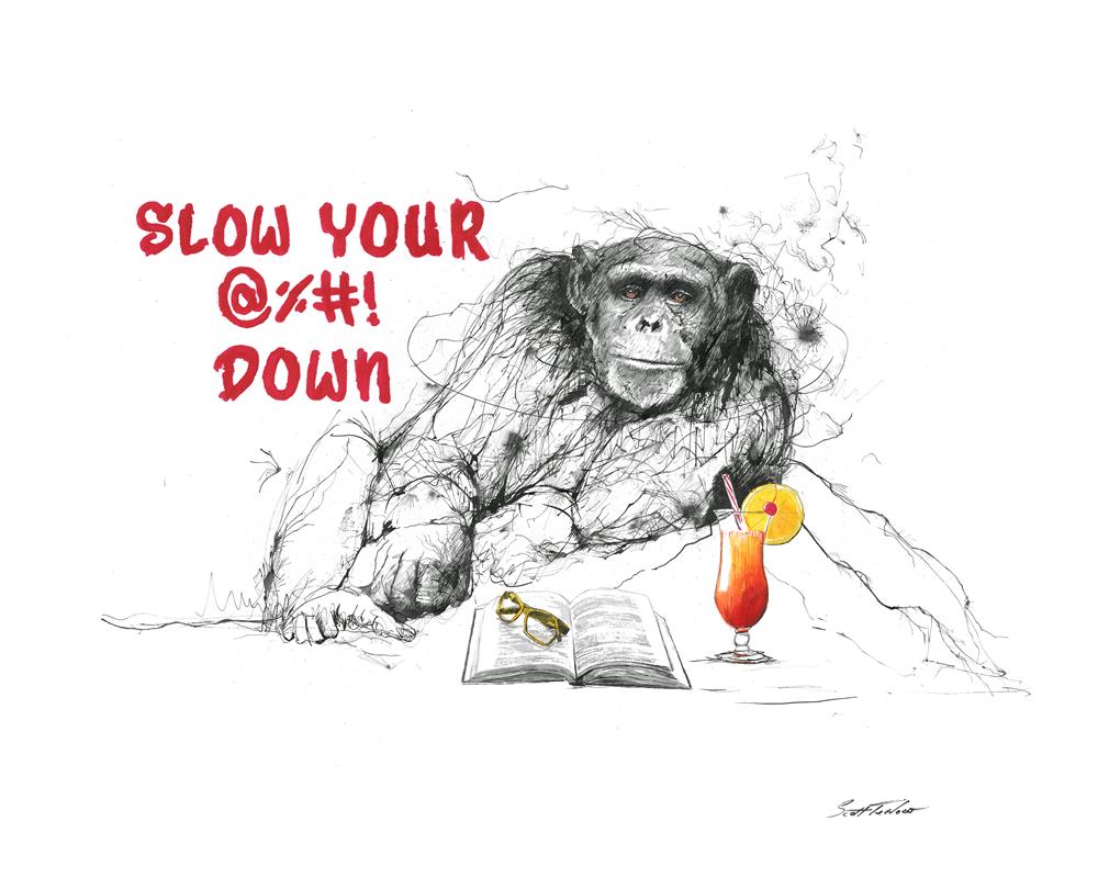 Slow Your @%_! - Miniature by Scott Tetlow - TheArtistsQuarter