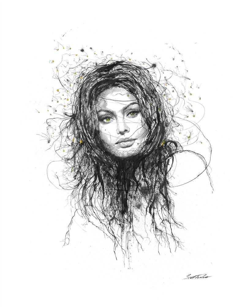 Sophia Loren - Miniature by Scott Tetlow - TheArtistsQuarter