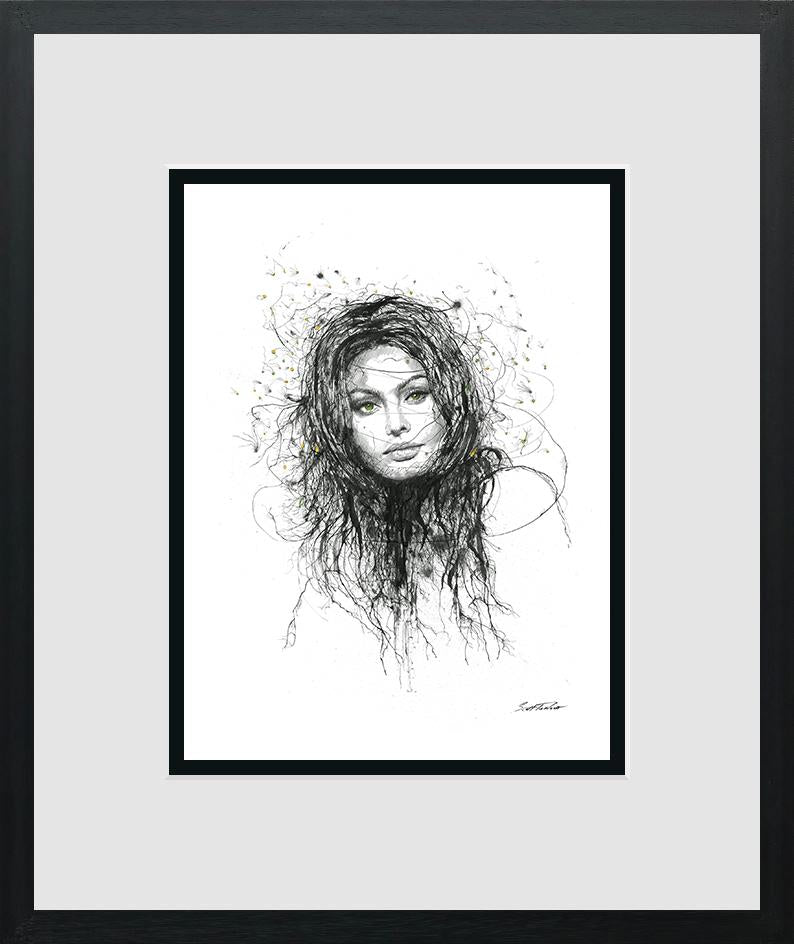 Sophia Loren - Miniature by Scott Tetlow - TheArtistsQuarter