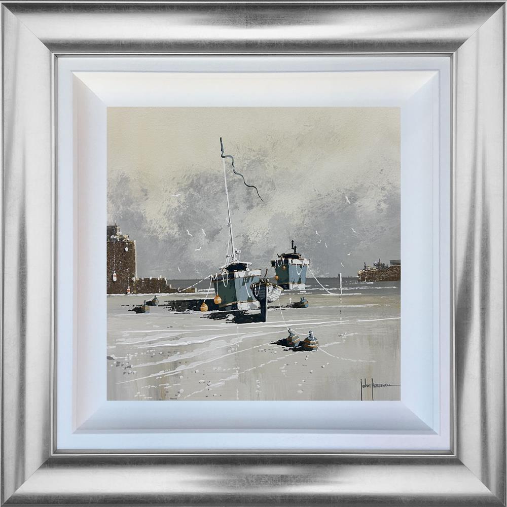 Storm Warning at the Pier by John Horsewell (Original) - TheArtistsQuarter