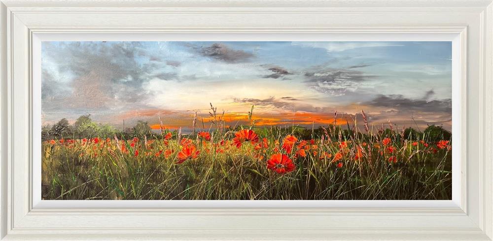Sunset Over The Hills by Kimberley Harris (Original) - TheArtistsQuarter