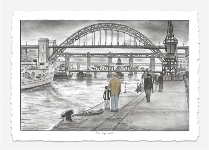 The Big River - Deluxe Sketch by Leigh Lambert - TheArtistsQuarter
