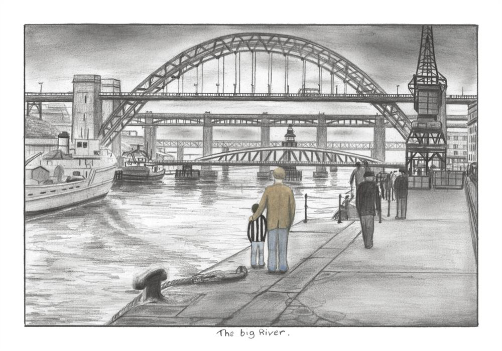 The Big River - Sketch by Leigh Lambert - TheArtistsQuarter