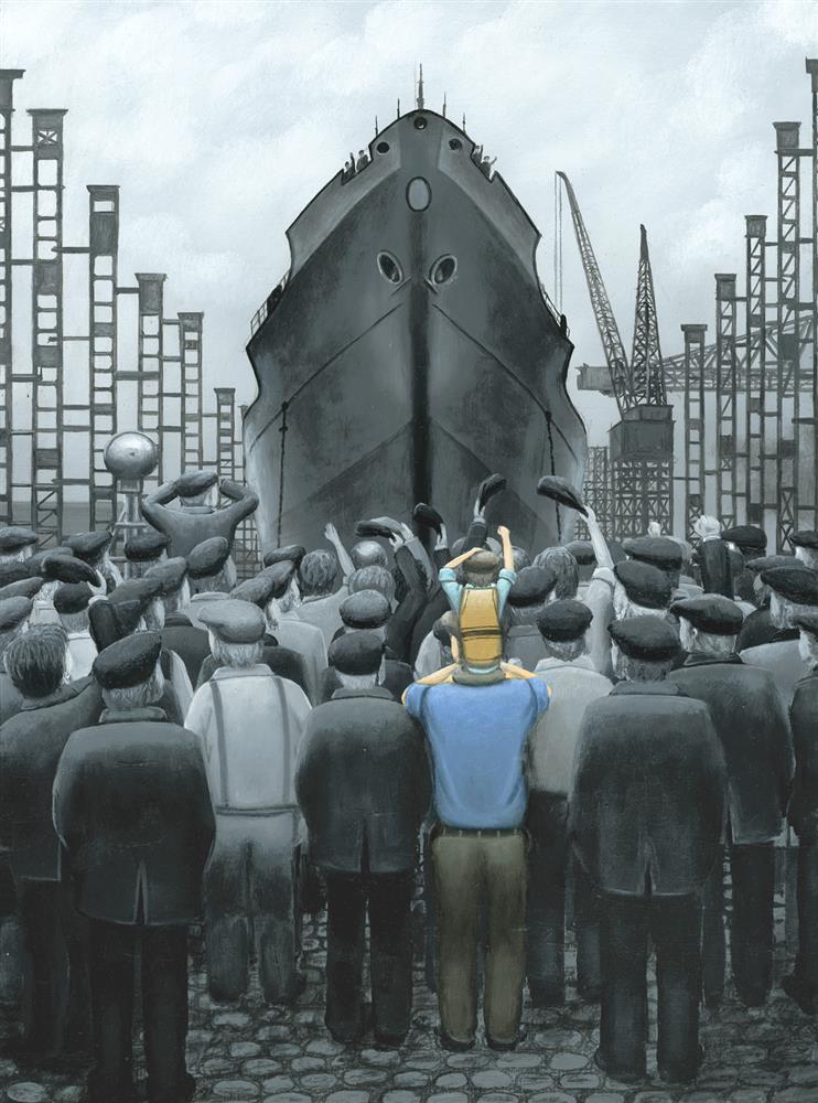 The Ship That Dad Built - Paper by Leigh Lambert - TheArtistsQuarter