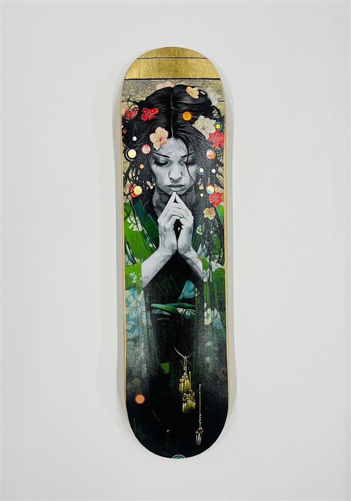 The Wave That Breaks Below - Single Skatedeck by The Trunk Of Funk (Limited Edition) - TheArtistsQuarter