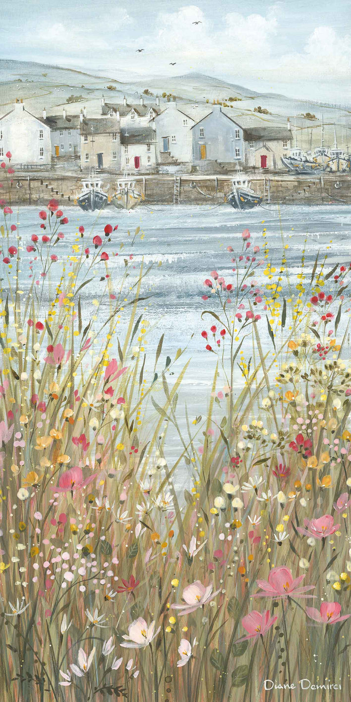 Boats & Blooms II By Diane Demirci *NEW* - TheArtistsQuarter