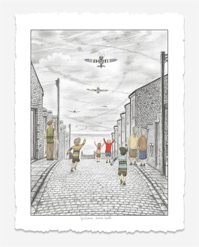 Welcome Home Lads - Deluxe Sketch by Leigh Lambert - TheArtistsQuarter