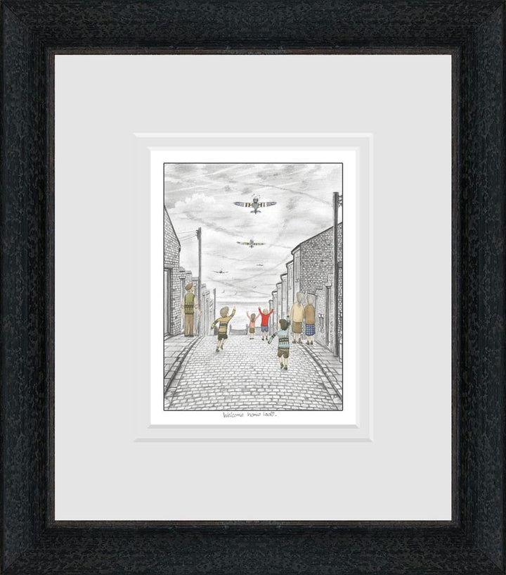 Welcome Home Lads - Sketch by Leigh Lambert - TheArtistsQuarter
