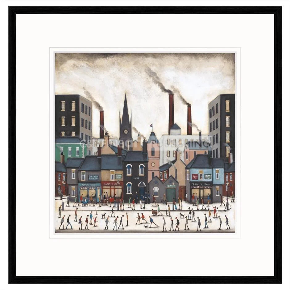 A Northern Saturday by Sean Durkin - black frame