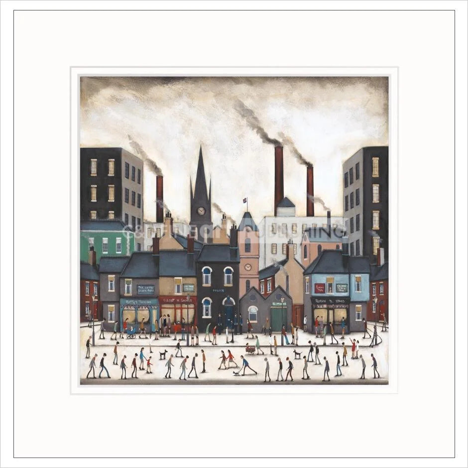 A Northern Saturday by Sean Durkin - mounted