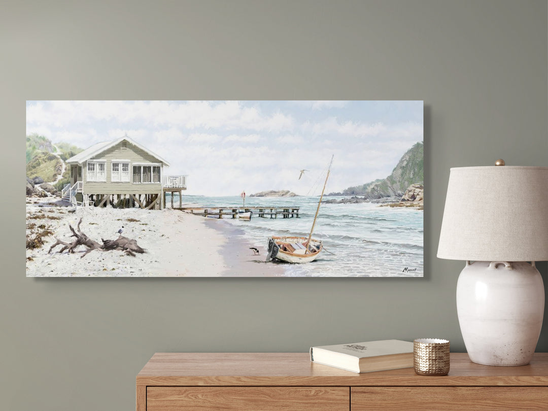 Bay Retreat Canvas Richard MacNeil Free, Next Day Delivery** - TheArtistsQuarter