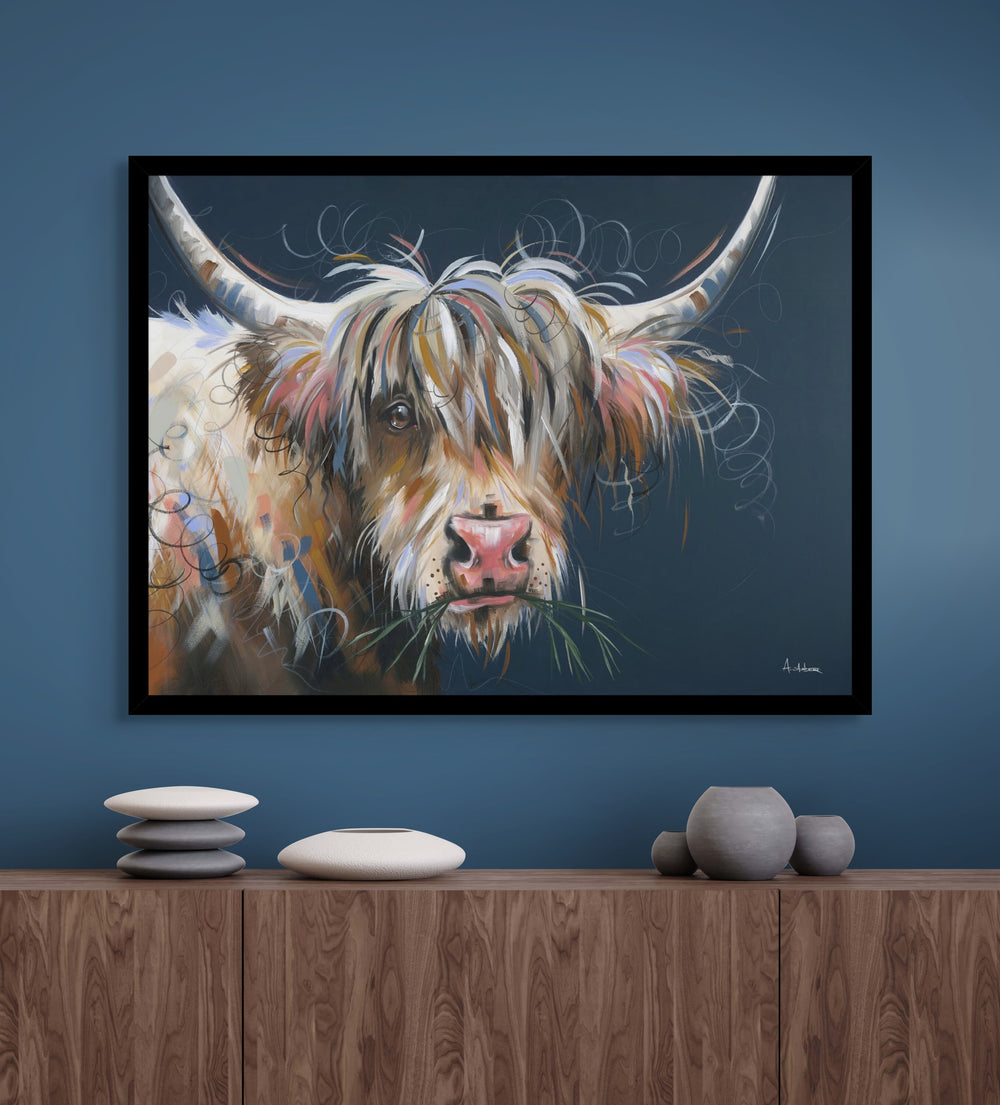 Highland Moo By Ashley Saunders - TheArtistsQuarter