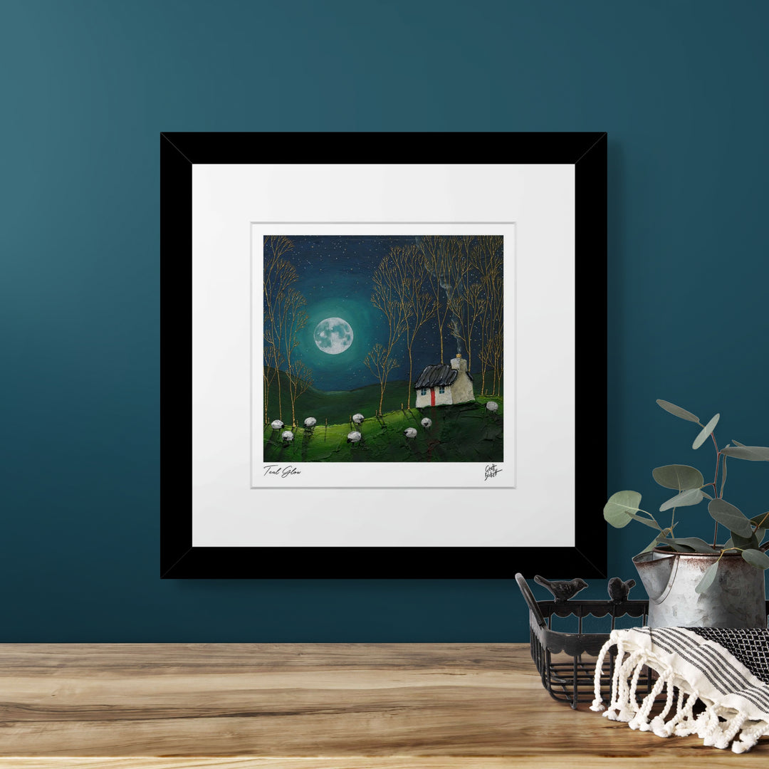 Teal Glow (Small) By Geoff Beckett - TheArtistsQuarter