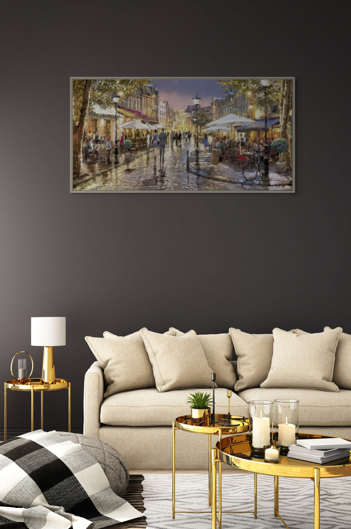 Night Cafe Canvas By Richard MacNeil *NEW* - TheArtistsQuarter