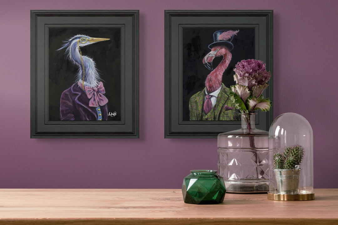 Hector Heron (Small) By Louise Brown - TheArtistsQuarter