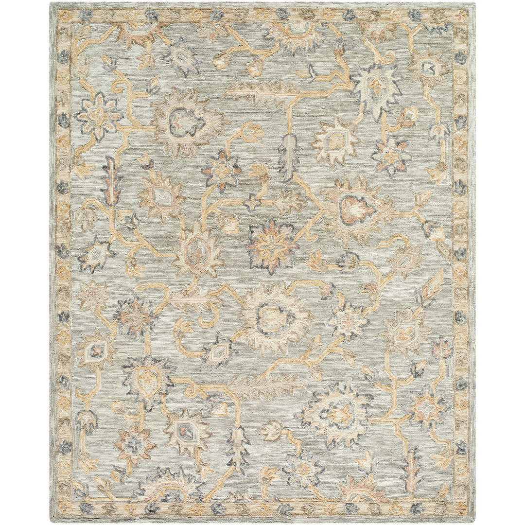 Arnold Traditional Wool Rug Grey - TheArtistsQuarter