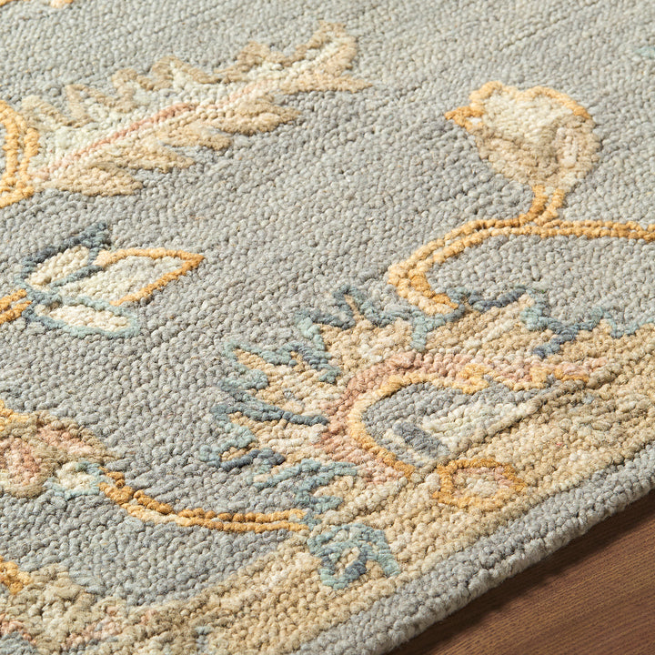 Arnold Traditional Wool Rug Grey - TheArtistsQuarter