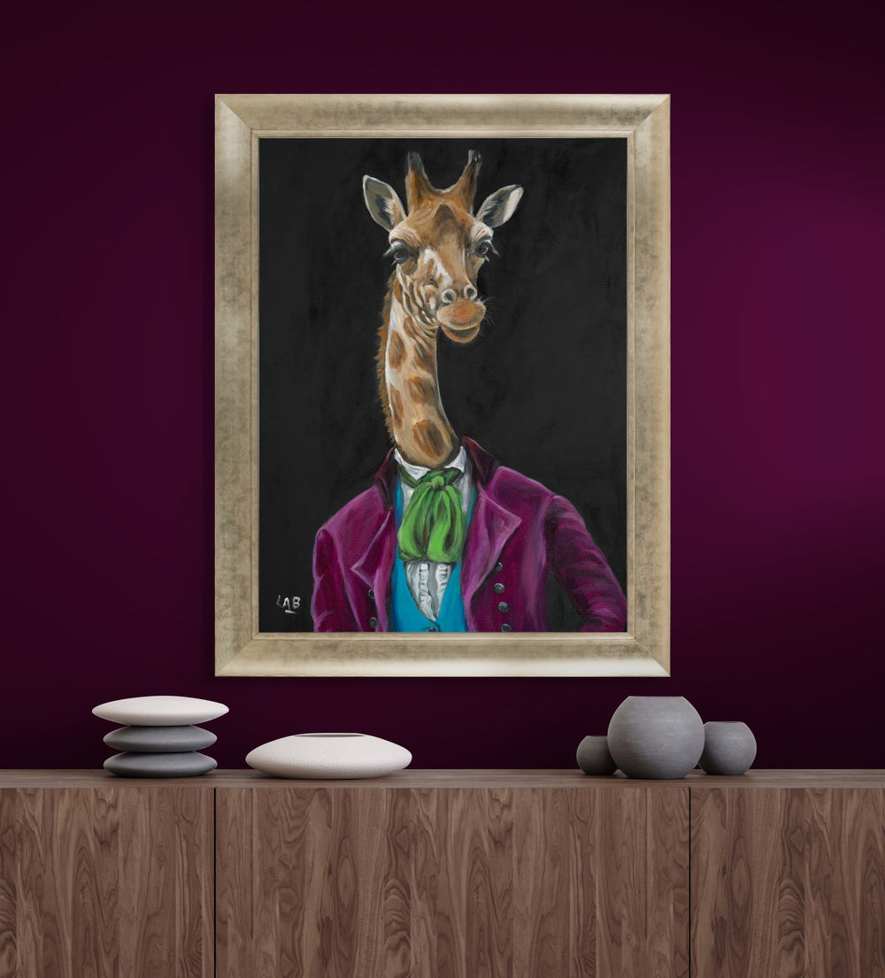 Sir Gerald Giraffe (Large Version) By Louise Brown Delivers Mid November - TheArtistsQuarter