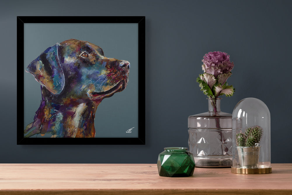 Black Labrador Small By Louise Luton *Delivers Late December - TheArtistsQuarter