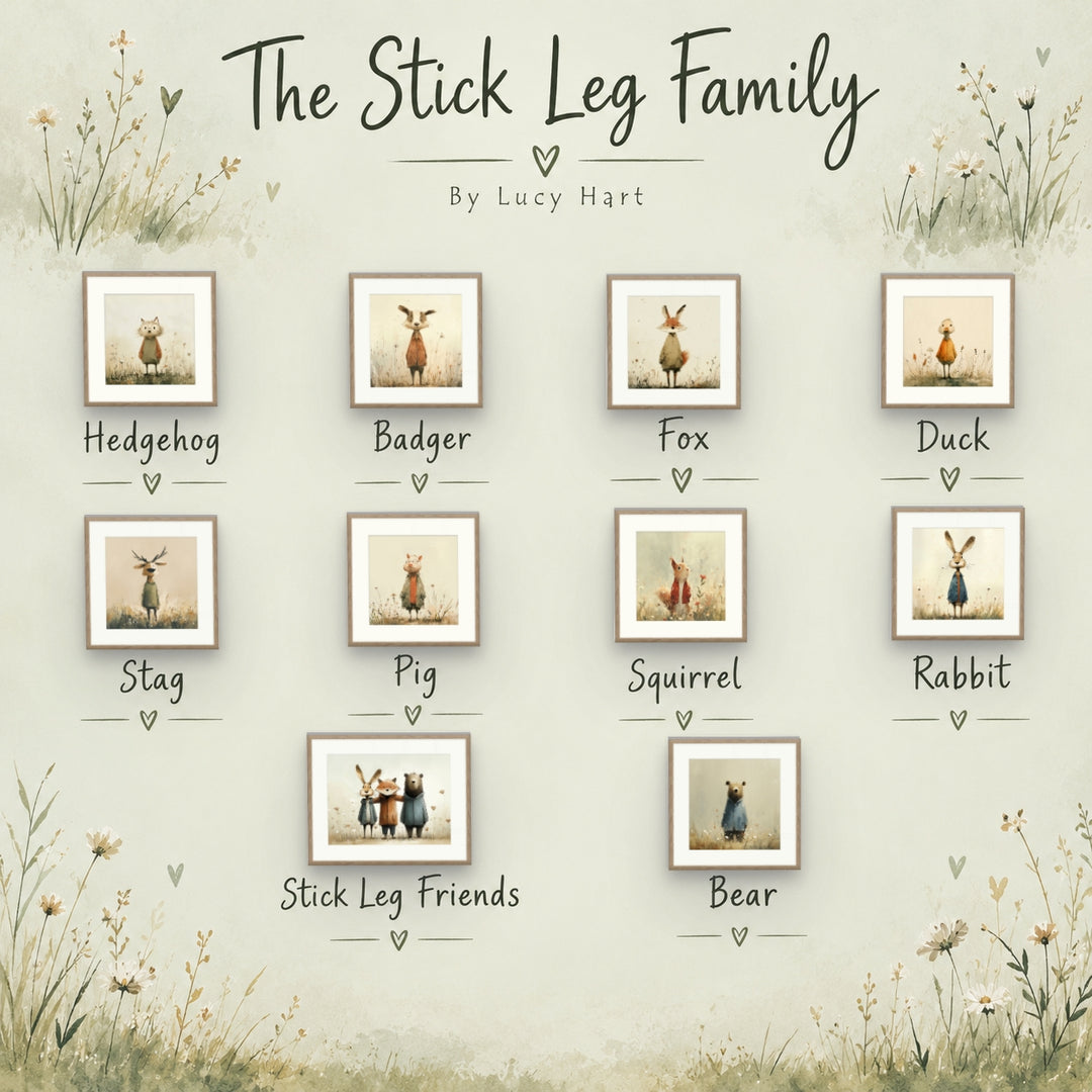 Stick Leg Duck By Lucy Hart  | Delivery Mid-October