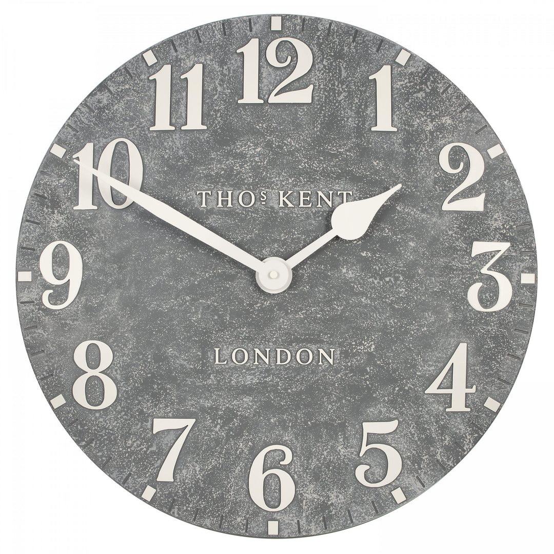 Thomas Kent London. Arabic Outdoor Wall Clock 20" (51cm) Cement - TheArtistsQuarter