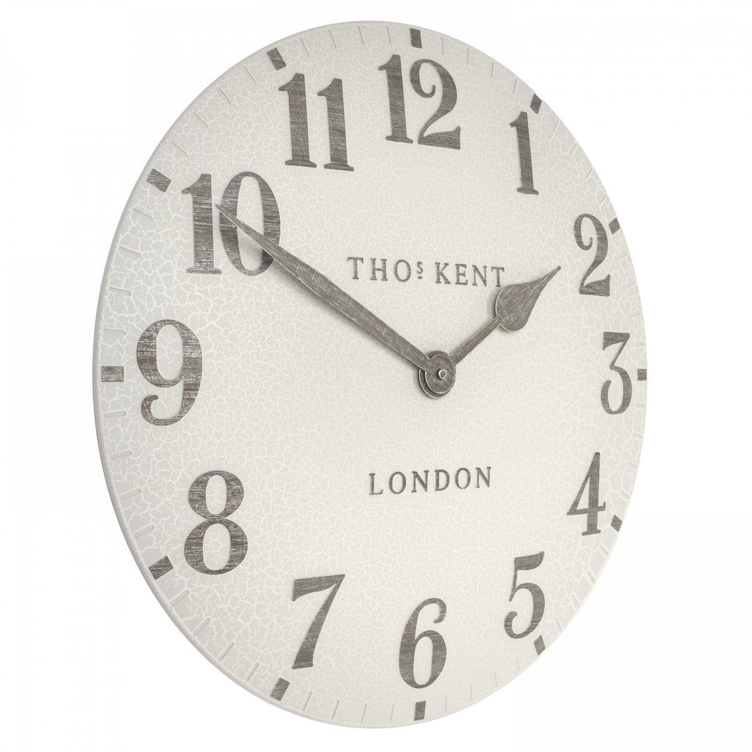 Thomas Kent London. Arabic Outdoor Wall Clock 20" (51cm) Crackle - TheArtistsQuarter