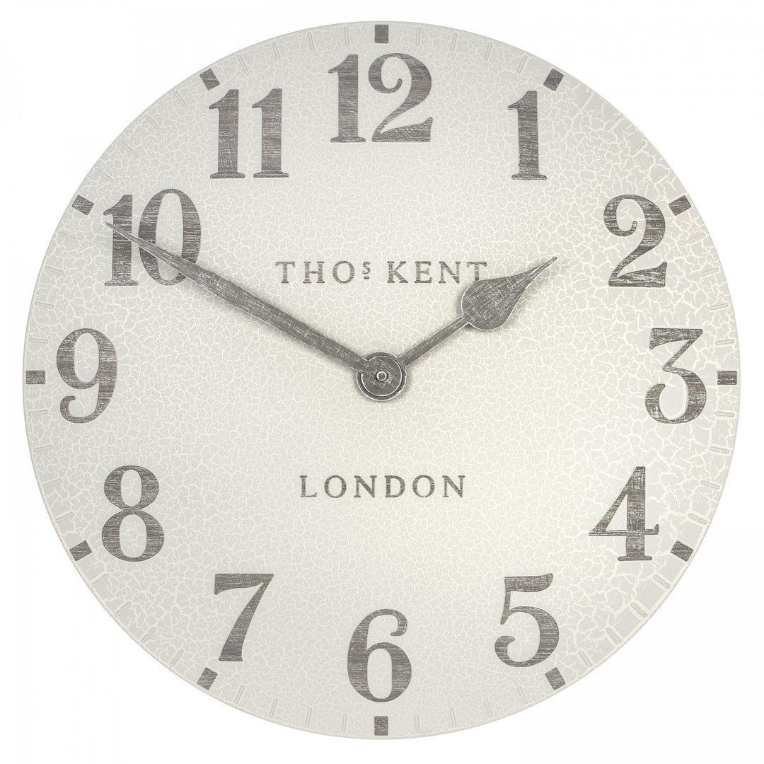 Thomas Kent London. Arabic Outdoor Wall Clock 20" (51cm) Crackle - TheArtistsQuarter