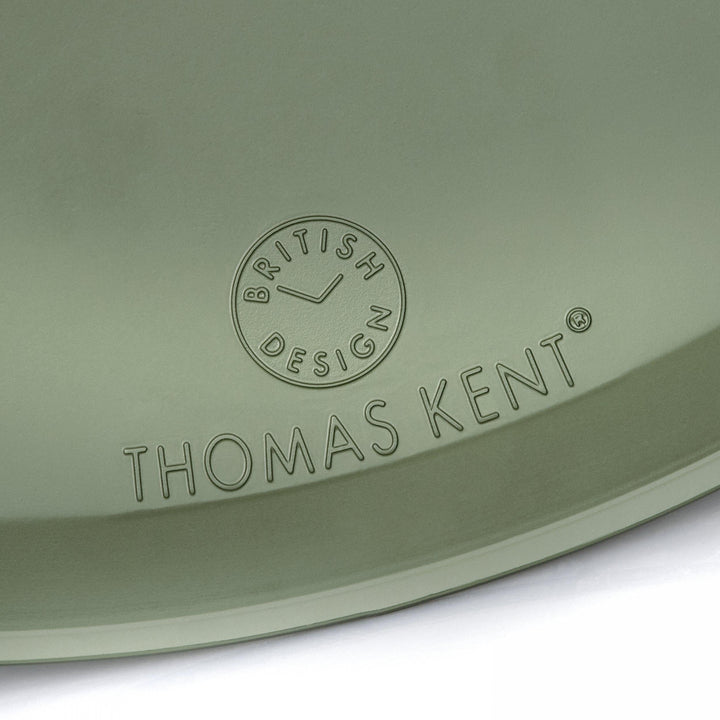 Thomas Kent London. Arabic Wall Clock 20" (51cm) Lichen Green - TheArtistsQuarter