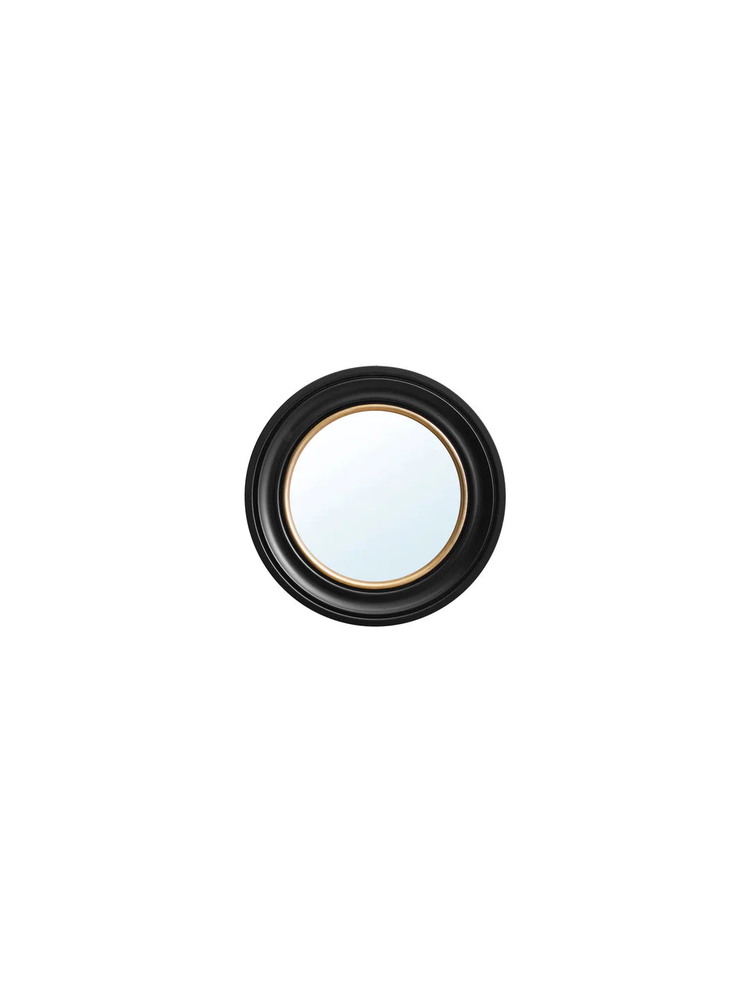 Round Mirror - Black and Gold - TheArtistsQuarter