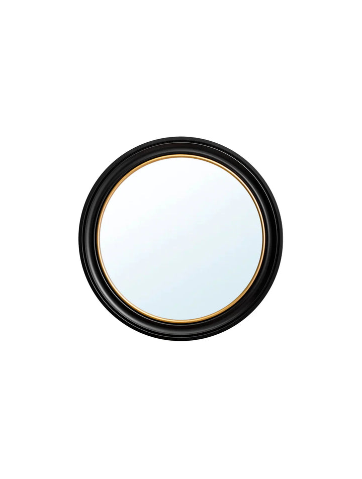 Round Mirror - Black and Gold - TheArtistsQuarter