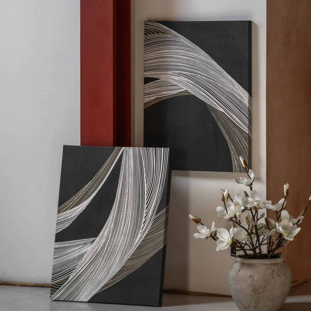Curve Appeal Canvas Set of 2 - TheArtistsQuarter