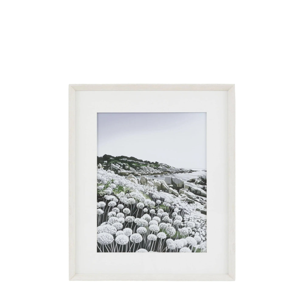Waves & Wild Flowers I Framed Art by Joanne Lea - TheArtistsQuarter