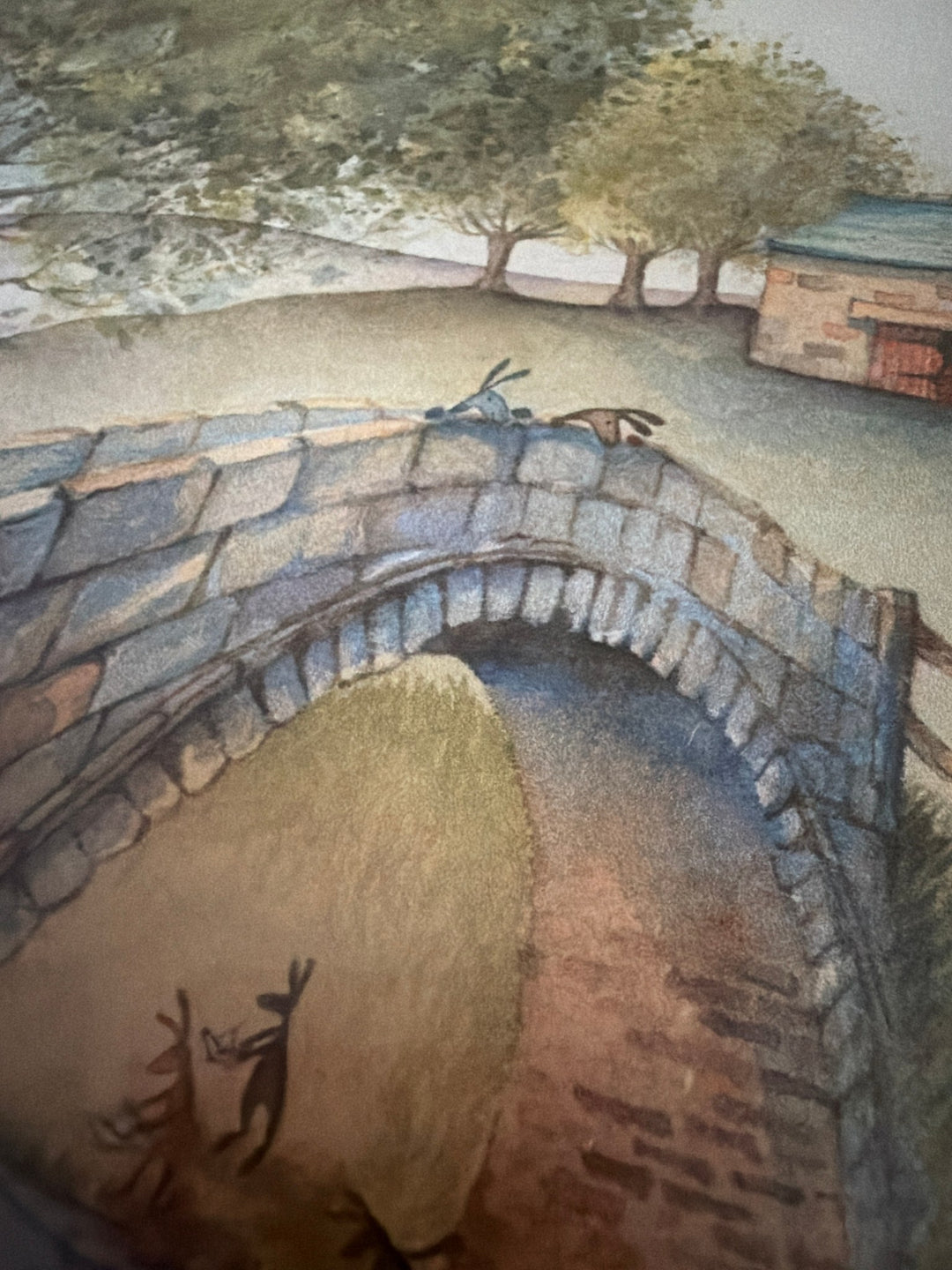Carrot Cottage School by Catherine Stephenson – close-up of the stone bridge