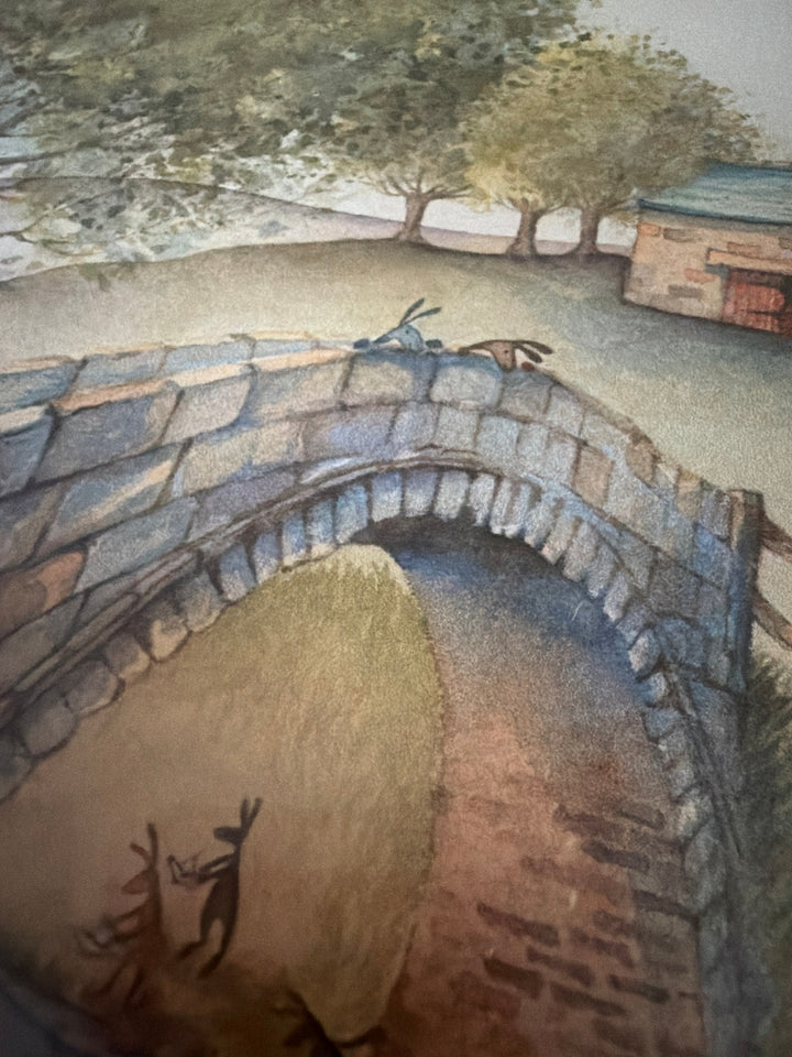 Carrot Cottage School by Catherine Stephenson – close-up of the stone bridge