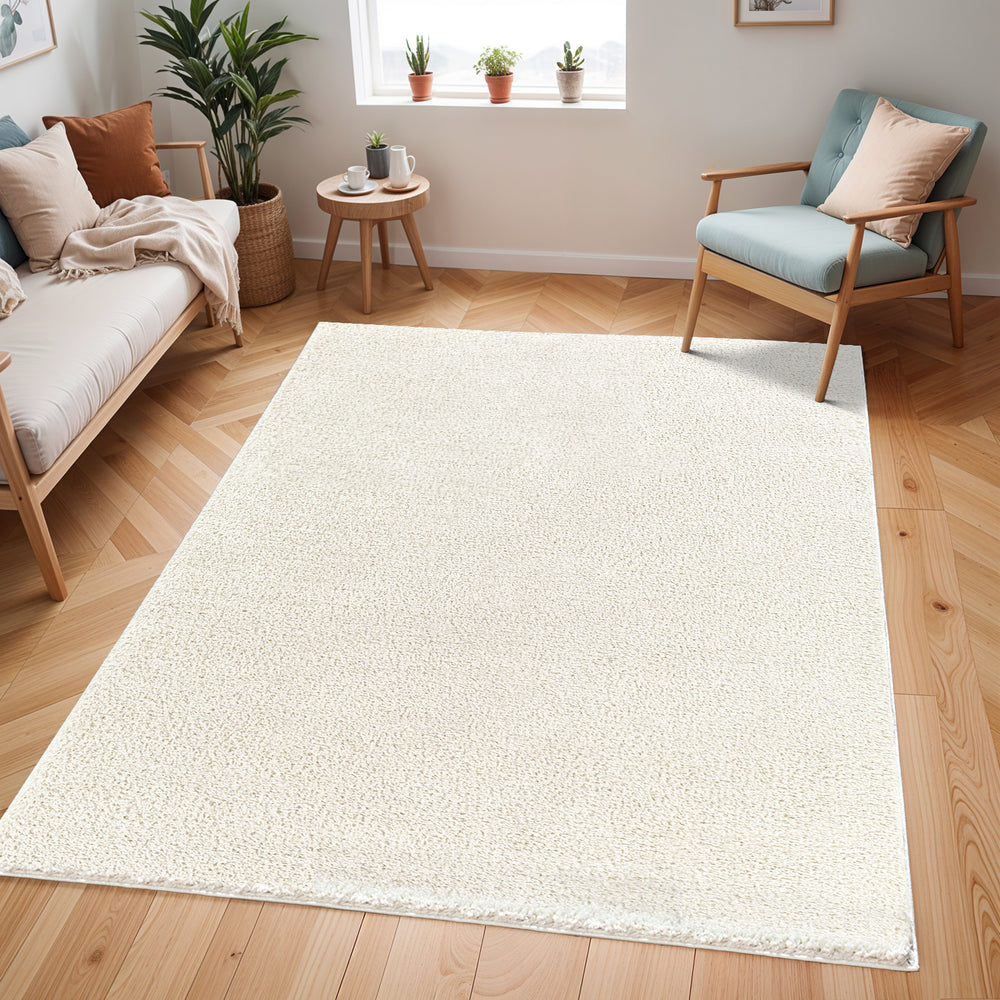 Cloudy Shaggy Rug Beige - TheArtistsQuarter