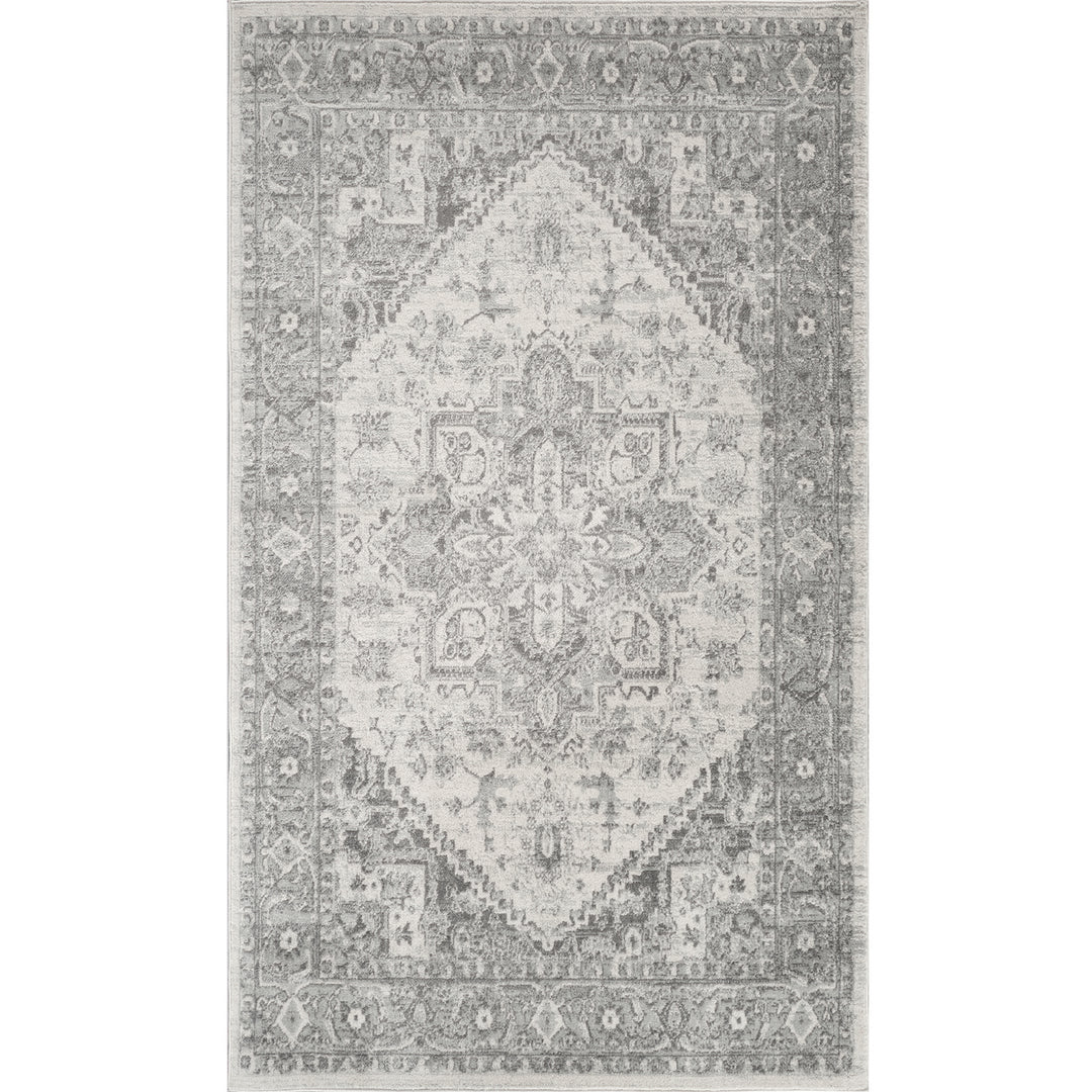 Chester Vintage Traditional Boho Rug Grey - TheArtistsQuarter