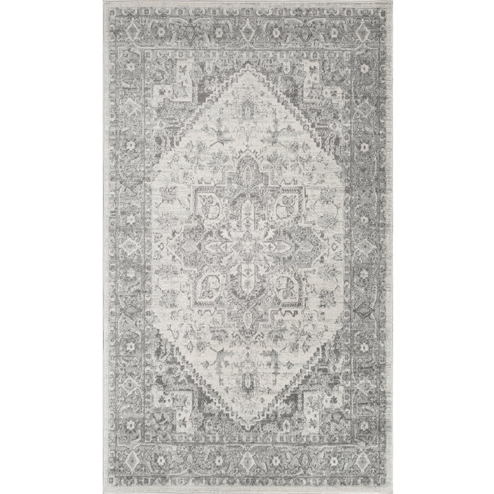 Chester Vintage Traditional Boho Rug Grey - TheArtistsQuarter