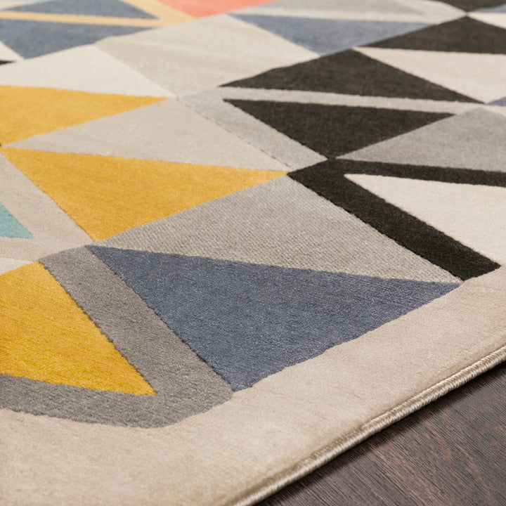 City Geometric Runner Taupe - TheArtistsQuarter