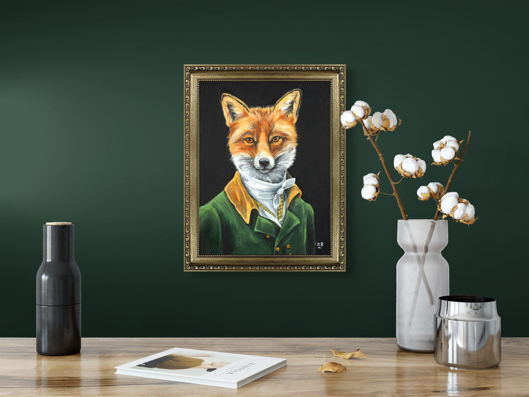 Dapper Fox (Small) By Louise Brown - TheArtistsQuarter