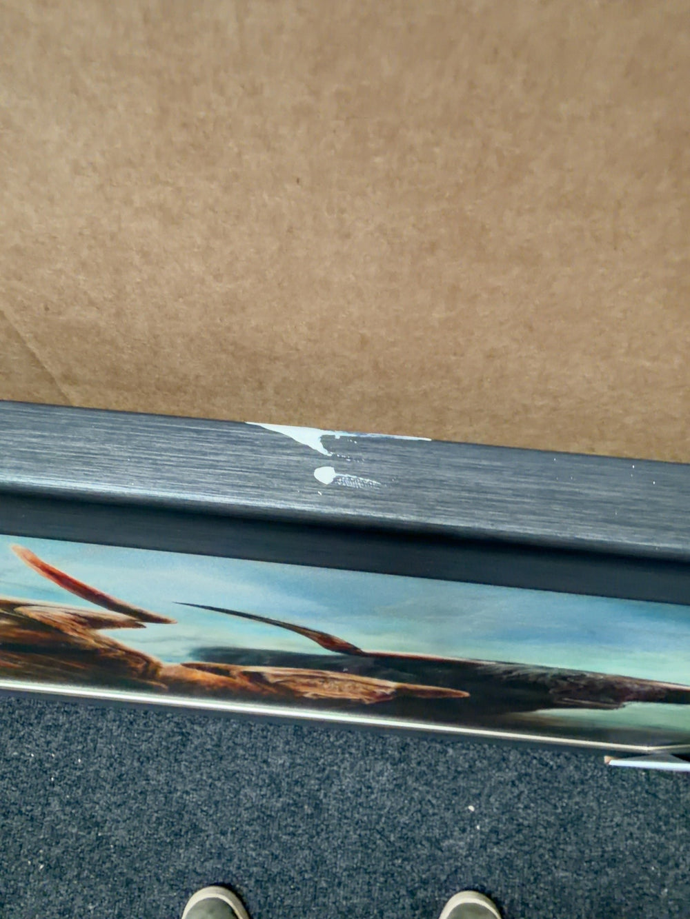 Close-up of slight mark on frame - see pictures